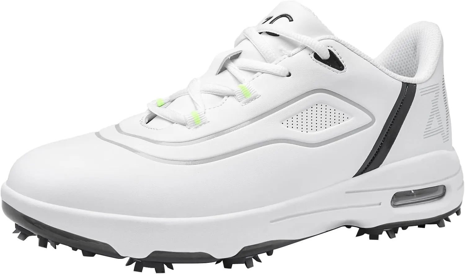 ZVC Golf Shoes Men Water-Resistant Non-Slip Lightweight Breathable Spiked Footwear Outdoor