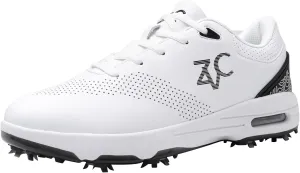 ZVC Golf Shoes Men with Spikes Non-Slip Water-Resistant Lightweight Breathable Professional Spiked Footwear Outdoor